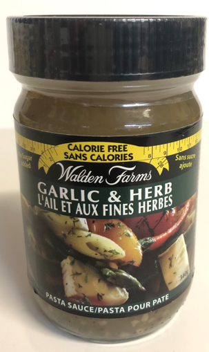 Picture of WALDEN FARMS PASTA SAUCE - GARLIC and HERB 340GR