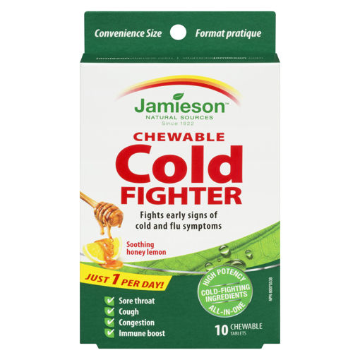 Picture of JAMIESON COLD FIGHTER CHEWABLE - TRAVEL SIZE 10S                           