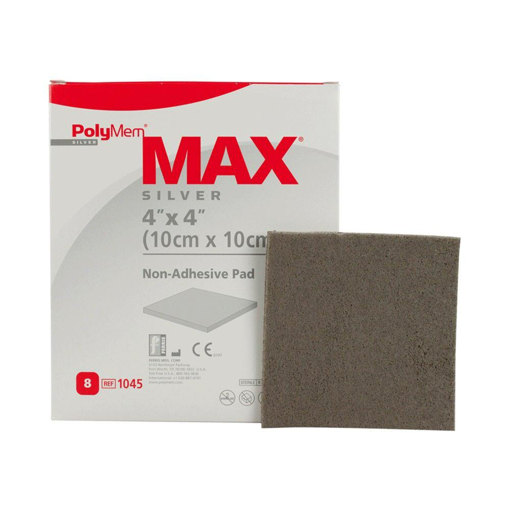 Picture of POLYMEM SILVER MAX 4INX4IN NON-ADHESIVE PAD - REFERENCE 1045 1 PAD