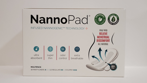 Picture of NANNOPAD ALL NATURAL 100% ORGANIC PADS AND LINERS - COTTON - MULTIPACK 36S 