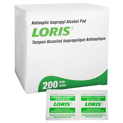 Picture of LORIS ANTISEPTIC ISOPROPYL - ALCOHOL PADS 200S 