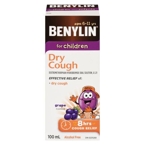Picture of BENYLIN CHILDREN DM COUGH SYRUP - GRAPE 100ML                              