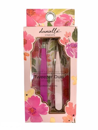Picture of DANIELLE TWEEZER DUO - PINK FLORAL                                         