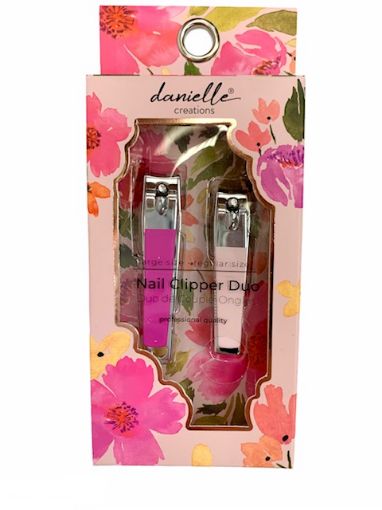 Picture of DANIELLE CLIPPER DUO - PINK FLORAL                                         