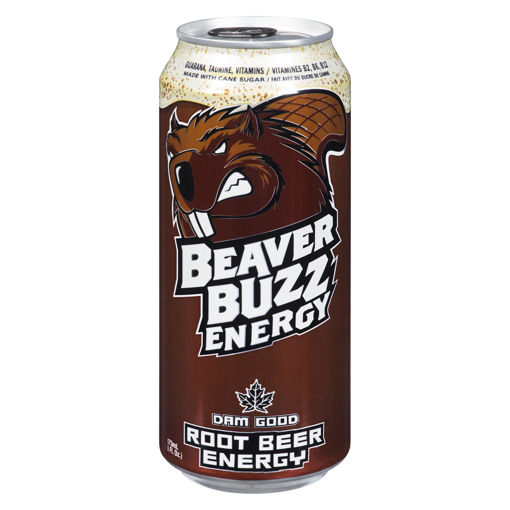 Picture of BEAVER BUZZ ENERGY DRINK - ROOT BEER 473ML                