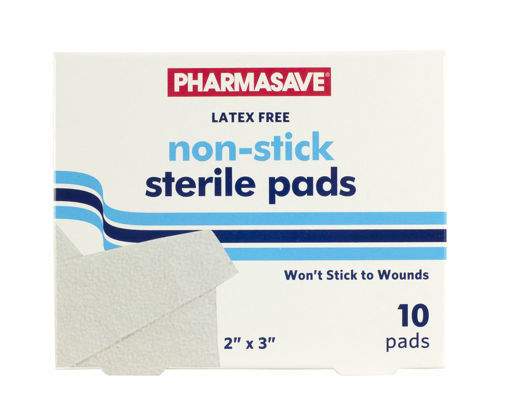 Picture of PHARMASAVE GAUZE PADS STERILE NON-STICK 2INX3IN 10S                        