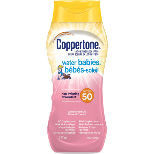 Picture of COPPERTONE SUNSCREEN - WATER BABIES  SPF50 237ML                    