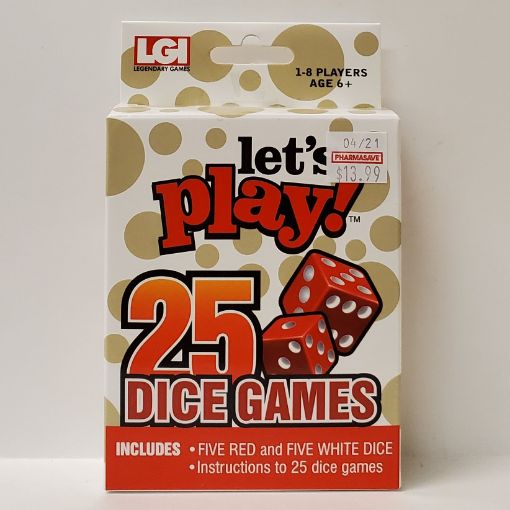 Picture of LEGENDARY GAMES LET'S PLAY DICE - GAMES DICE SET 25S                