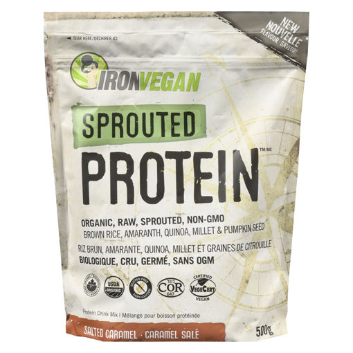 Picture of IRON VEGAN PROTEIN  - SALTED CARAMEL 500GR                                 