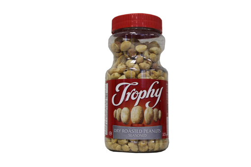 Picture of TROPHY DRY ROASTED PEANUTS - JAR 325 GR                                    
