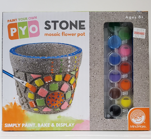 Picture of MINDWARE PAINT YOUR OWN STONE - MOSAIC FLOWER POT