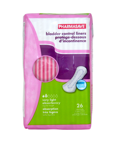 Picture of PHARMASAVE BLADDER CONTROL LINERS – VERY LIGHT 26S                         