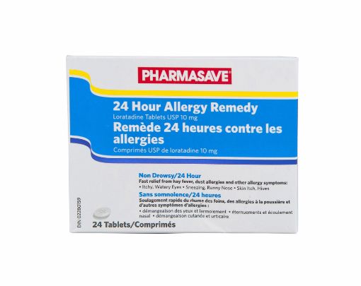 Picture of PHARMASAVE ALLERGY REMEDY 24HOUR TABLETS 10MG 24S                          