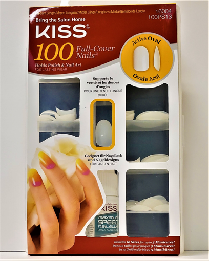 Picture of KISS 100 FULL COVER NAILS - ACTIVE OVAL                                    