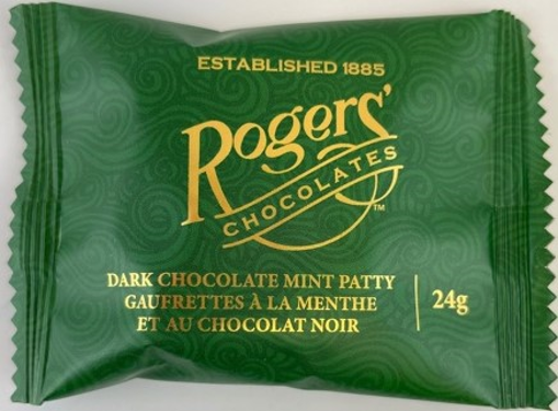 Picture of ROGERS CHOCOLATES MINT PATTY - DARK 24GR 
