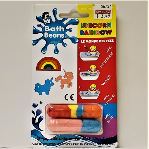 Picture of THE BEAN PEOPLE BATH BEANS - UNICORN RAINBOW 2S