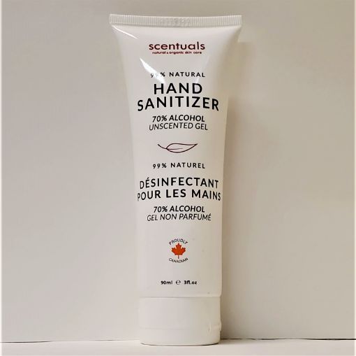 Picture of SCENTUALS HAND SANITIZER - UNSCENTED GEL TUBE  90ML                        