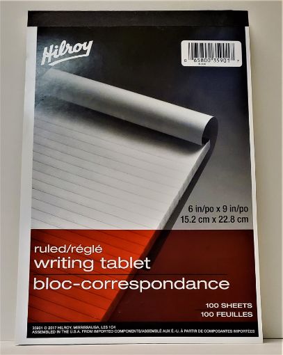 Picture of HILROY WRITING TABLET - RULED