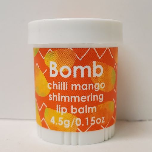 Picture of BOMB COSMETICS LIP BALM - CHILLI MANGO SHIMMER 4.5GR                