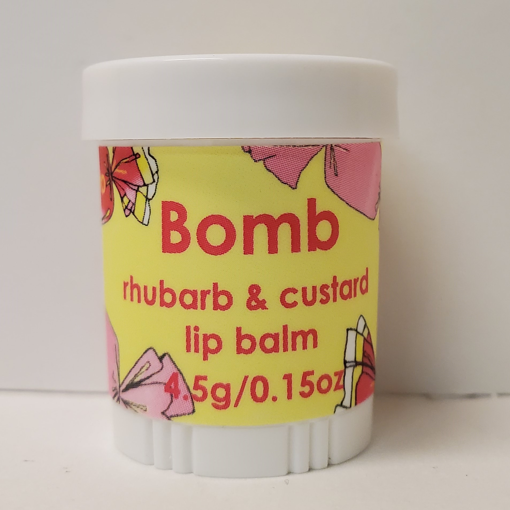 Picture of BOMB COSMETICS LIP BALM - RHUBARB and CUSTARD 4.5GR