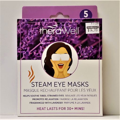 Picture of THERAWELL STEAM EYE MASK -  LAVENDER 5S                                    