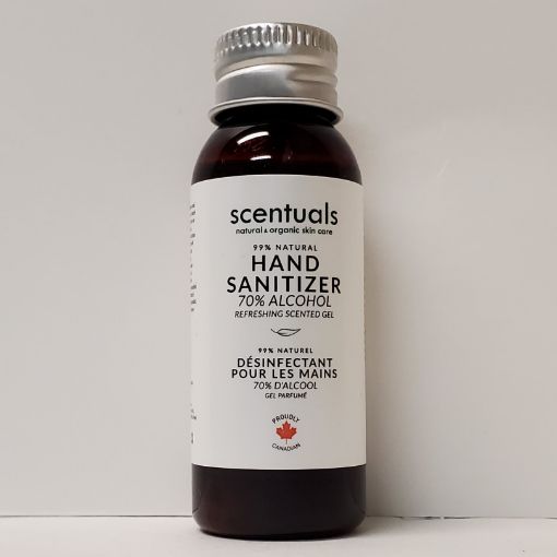 Picture of SCENTUALS HAND SANITIZER - UNSCENTED GEL - TRAVEL SIZE 30ML                