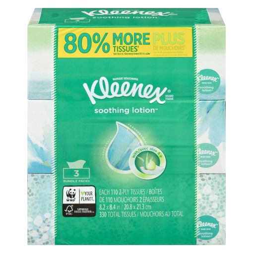 Picture of KLEENEX LOTION FACIAL TISSUE 3S                                            