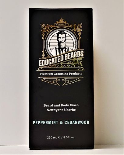 Picture of EDUCATED BEARDS BEARD AND BODY WASH - PEPPERMINT and CEDARWOOD 250ML