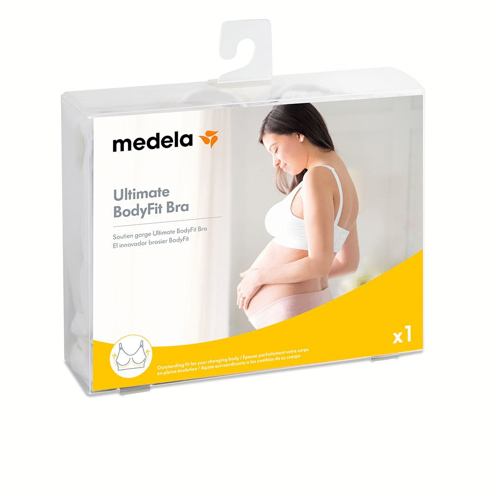 Medela Ultimate Bodyfit Bra for Maternity/Breastfeeding, Chai, Large