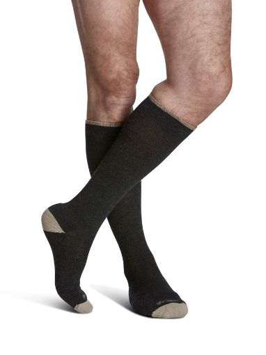 Picture of SIGVARIS CALF UNISEX SOCKS - CHARCOAL 421 - SIZE MD 1 PR                   