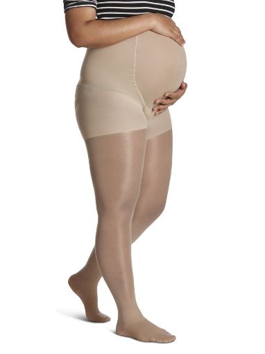 Picture of SIGVARIS SUPPORT HOSE - MATERNITY - SHEER - NATURAL - SIZE A 1PR           