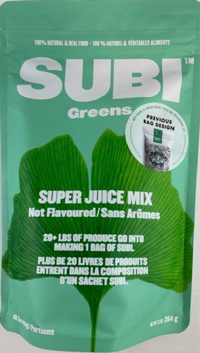 Picture of SUBI GREENS SUPER JUICE MIX - NOT FLAVOURED 264GR 40S