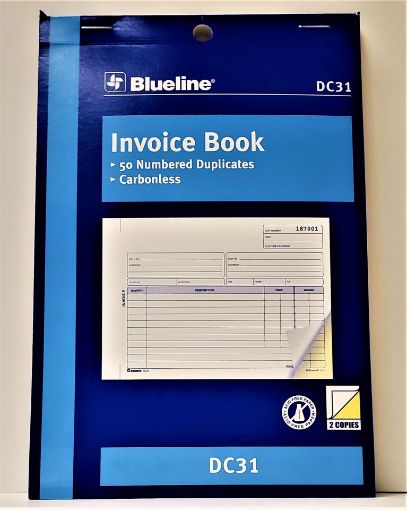 Picture of BLUELINE INVOICE BOOK DC31 50S               