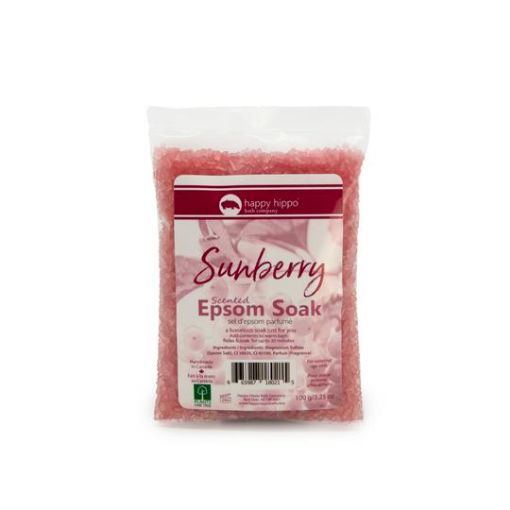 Picture of HAPPY HIPPO MINI SCENTED EPSOM SALTS - SUNBERRY 100GR                      