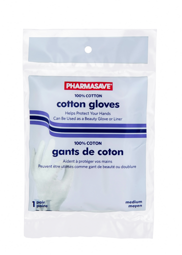 Picture of PHARMASAVE COTTON GLOVES - MED 1PR                                         