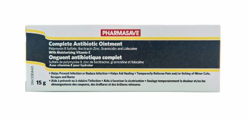Picture of PHARMASAVE COMPLETE ANTIBIOTIC OINTMENT 15GR                               