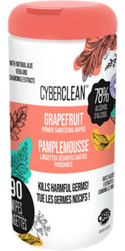 Picture of CYBER CLEAN WIPES - GRAPEFRUIT 90S