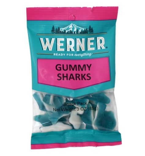 Picture of WERNER - GUMMY SHARKS 85GR