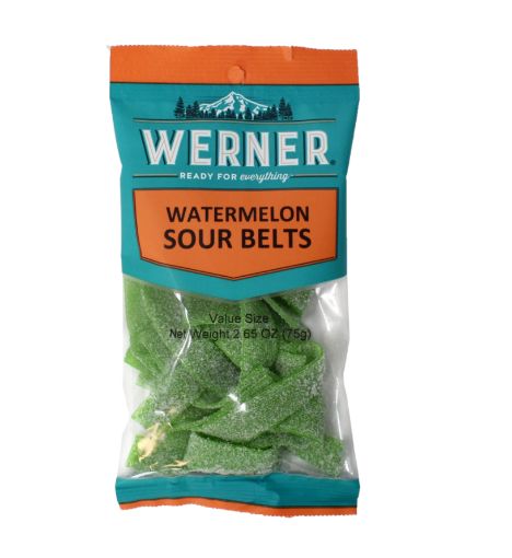 Picture of WERNER - WATERMELON SOUR BELT 75GR