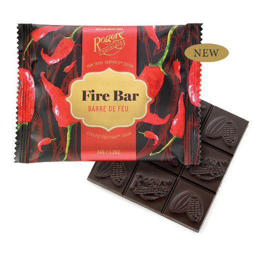 Picture of ROGERS CHOCOLATE FIRE BAR -  DARK 54% 34GR