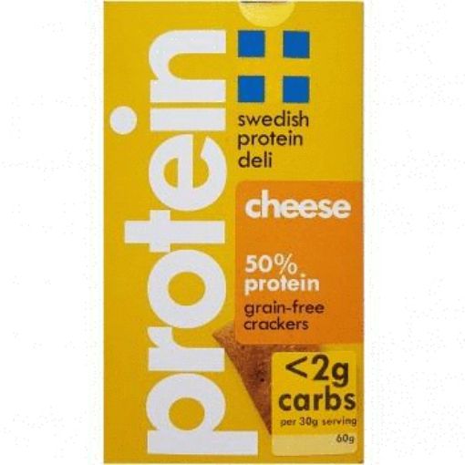 Picture of SWEDISH PROTEIN GRAIN-FREE CRACKERS - CHEESE 60GR