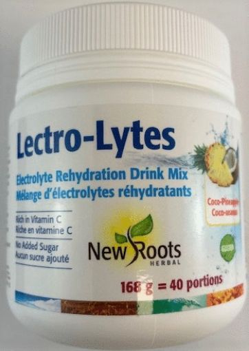 Picture of NEW ROOTS LECTRO-LYTES DRINK MIX - COCO-PINAPPLE 168GR 40S