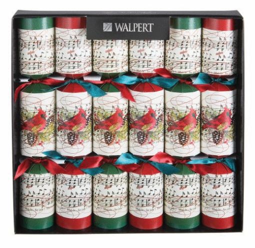 Picture of WALPERT CHRISTMAS CRACKER 12IN MUSICAL RED CARDINALS 6S