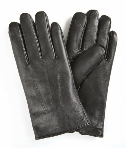 Picture of K HANSON TOUCH TECH BOXED LEATHER GLOVES - MEN BLACK 78108