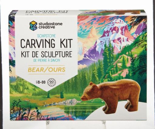 Picture of STUDIOSTONE CREATIVE SOAPSTONE CARVING KIT - BEAR