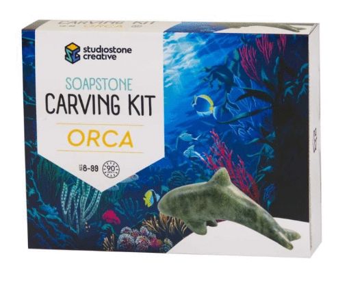 Picture of STUDIOSTONE CREATIVE SOAPSTONE CARVING KIT - ORCA