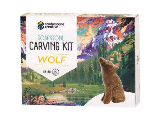 Picture of STUDIOSTONE CREATIVE SOAPSTONE CARVING KIT - WOLF