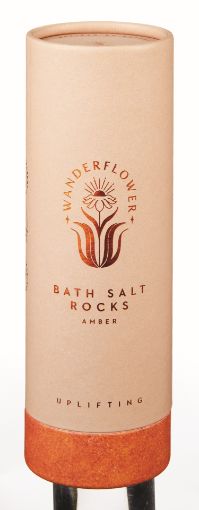 Picture of WANDERFLOWER BATH SALTROCKS - AMBER WFL013
