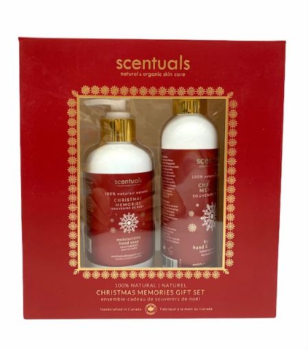 Picture of SCENTUALS CHRISTMAS MEMORIES DUO - LIQUID HAND SOAP and LOTION
