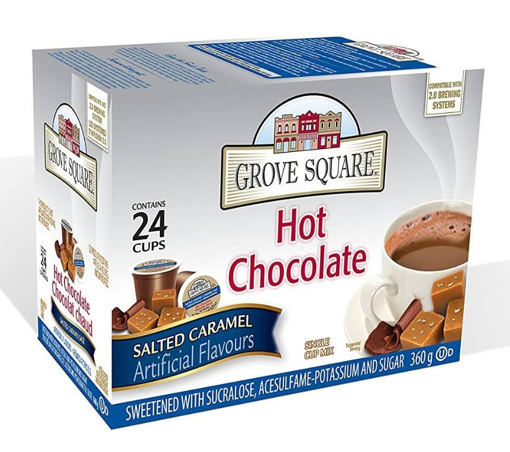 Picture of GROVE SQUARE K-CUPS SALTED CARAMEL - HOT CHOCOLATE 24S
